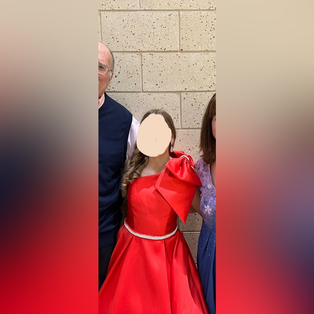 Red JVN ball gown